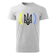 Ukrajina trojzubec s farbami Ukrajina trojzubec s farbami