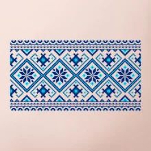 Ukrajinský vzor - modrý