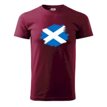 Škótska vlajka kreslená štetcom