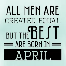 All men are created equal april