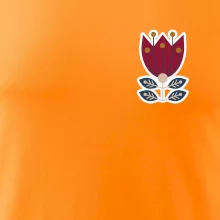 Folklór na prsníku kvetina štvorlistá