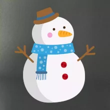 Snehuliak so šálom