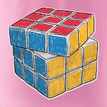 Rubikova kocka kreslená