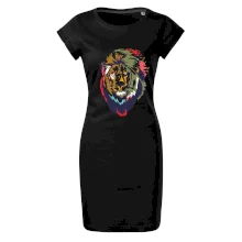 Hlava leva kreslená jednoduchá