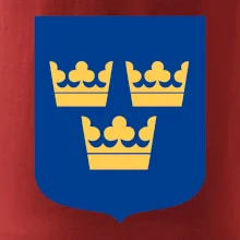 Švédsky znak tri korunky na prsník