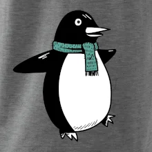 Tučniak so zeleným šálom