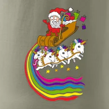 Santa a jednorožce (Pecka design)