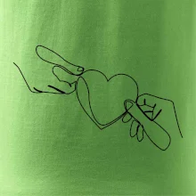 Dve ruky a srdce jedným ťahom