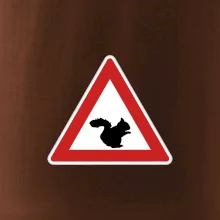 Dopravná značka - Pozor veverička
