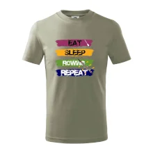 Eat sleep rowing repeat farebné