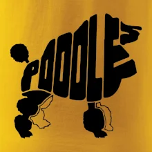Pudel - nápis v tele
