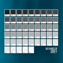 50 farebných odtieňov šedej