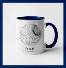 Plechý - vrstevnice v kruhu