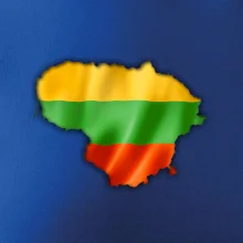 Litva vlajka mapa Litva vlajka mapa