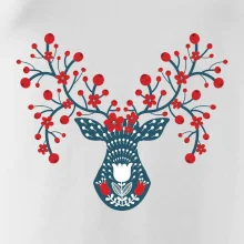 Folklór - jeleň s červenými plodmi