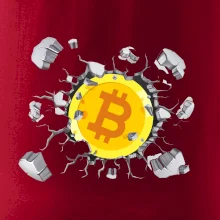 Bitcoin v tričku Bitcoin v tričku