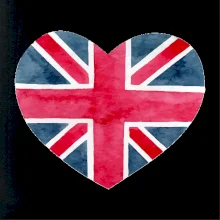 Britské srdce maľované