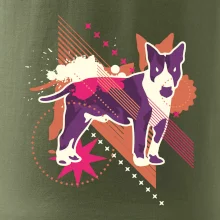 Pes abstraktný fialový