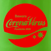 Corona virus pandemic logo