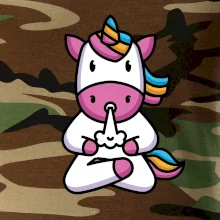 Yoga fučiaci jednorožec