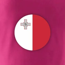 Vlajka Malta okrúhla veľká