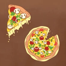Pizza + Pizza kousek
