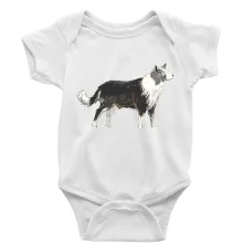 Border kólia kreslená