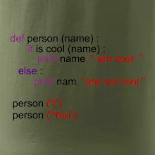 Python I am cool, You are not cool