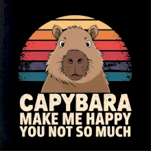 Capybara Make Me Happy You Not So Much Capybara Make Me Happy You Not So Much