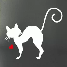 Zamilovaná mačka prehnutá