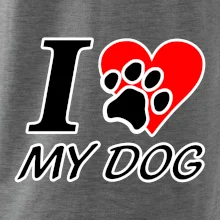 I love my dog - nápis I love my dog - nápis