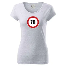 Dopravná značka - obmedzenie rýchlosti 70