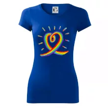 Srdce pride dúha kreslená