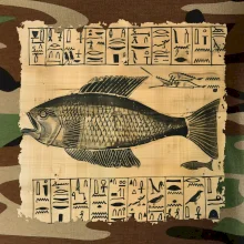 Egyptské hieroglyfy ryba