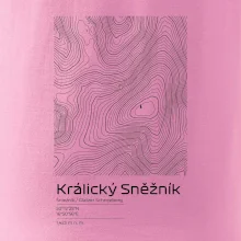 Králický Sněžník - vrstevnice v obdĺžniku