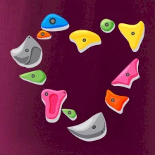 Lezenie na stene - srdce