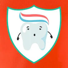 Zúbok na prsníku - zubná pasta