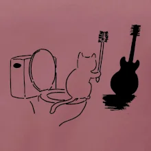 Mačka a gitara WC
