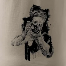 Fotograf kreslený ceruzkou Fotograf kreslený ceruzkou