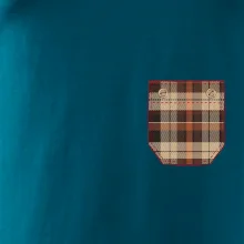 Flanelové triko hnědé