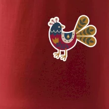 Folklór na prsníku sliepky