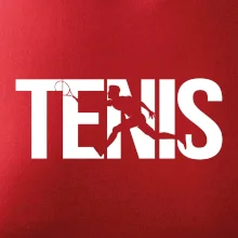 Tenis nápis silueta