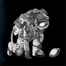 Americký futbal astronaut