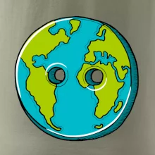 Planéta krajiny gombík (Pecka design)