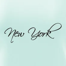 New York nápis písacím