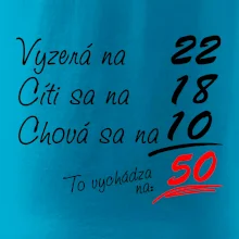 Vyzerá, cíti sa, chová sa - 50 rokov Vyzerá, cíti sa, chová sa - 50 rokov