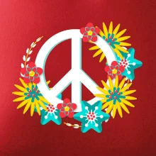 Peace symbol abstraktný