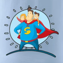 Táta superman - dievča a chlapec