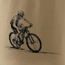 MTB kreslený cyklista
