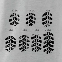 Pneumatiky - obtlačok v závislosti na tlaku Pneumatiky - obtlačok v závislosti na tlaku